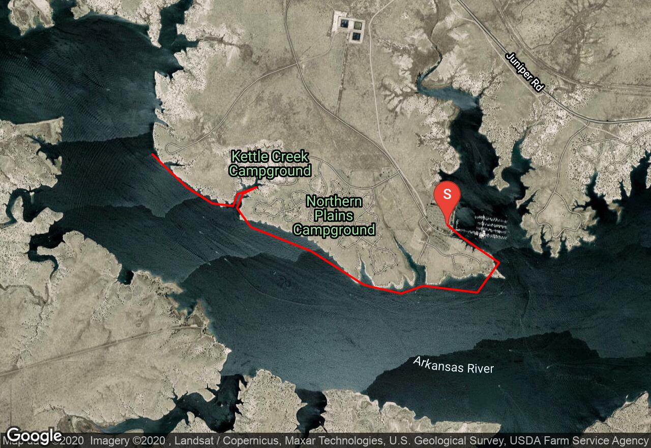 Pueblo Reservoir Camp Map