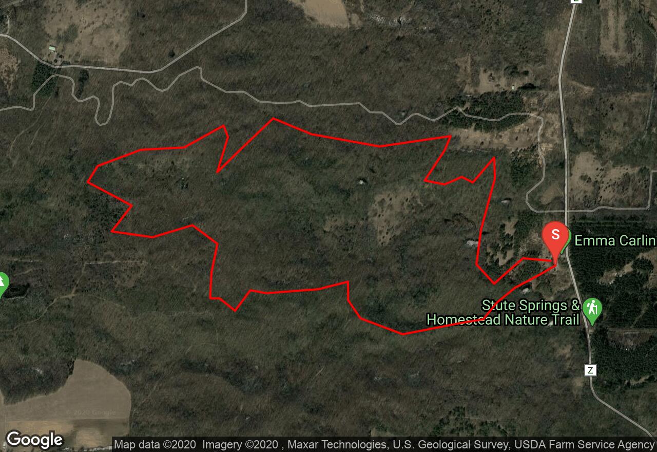 Emma Carlin Trail Map Kettle Moraine State Forest Emma Carlin Trail Jefferson County Wisconsin