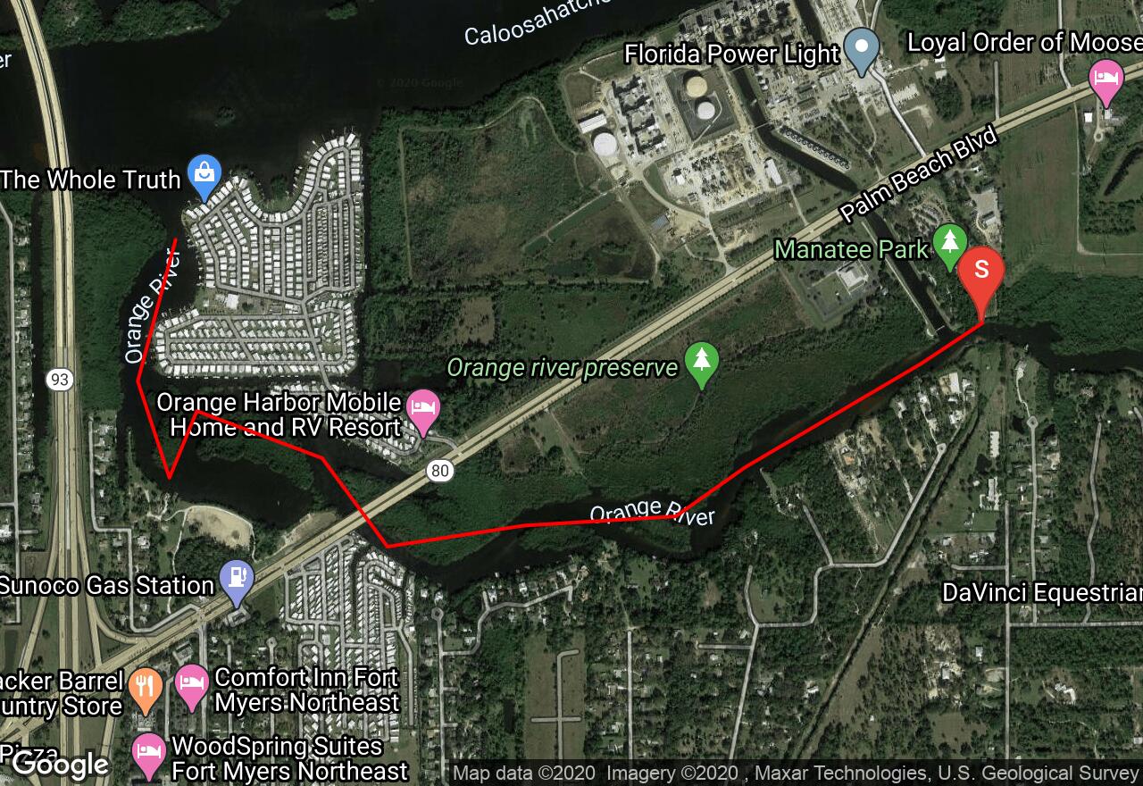 Orange River: Manatee Park to Caloosahatchee River | Lee County, Florida