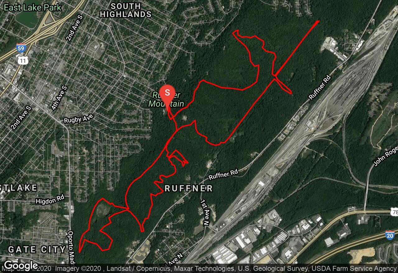 Ruffner Mountain Trail Map Ruffner Mountain Crusher Ridge Loop | Birmingham, Alabama