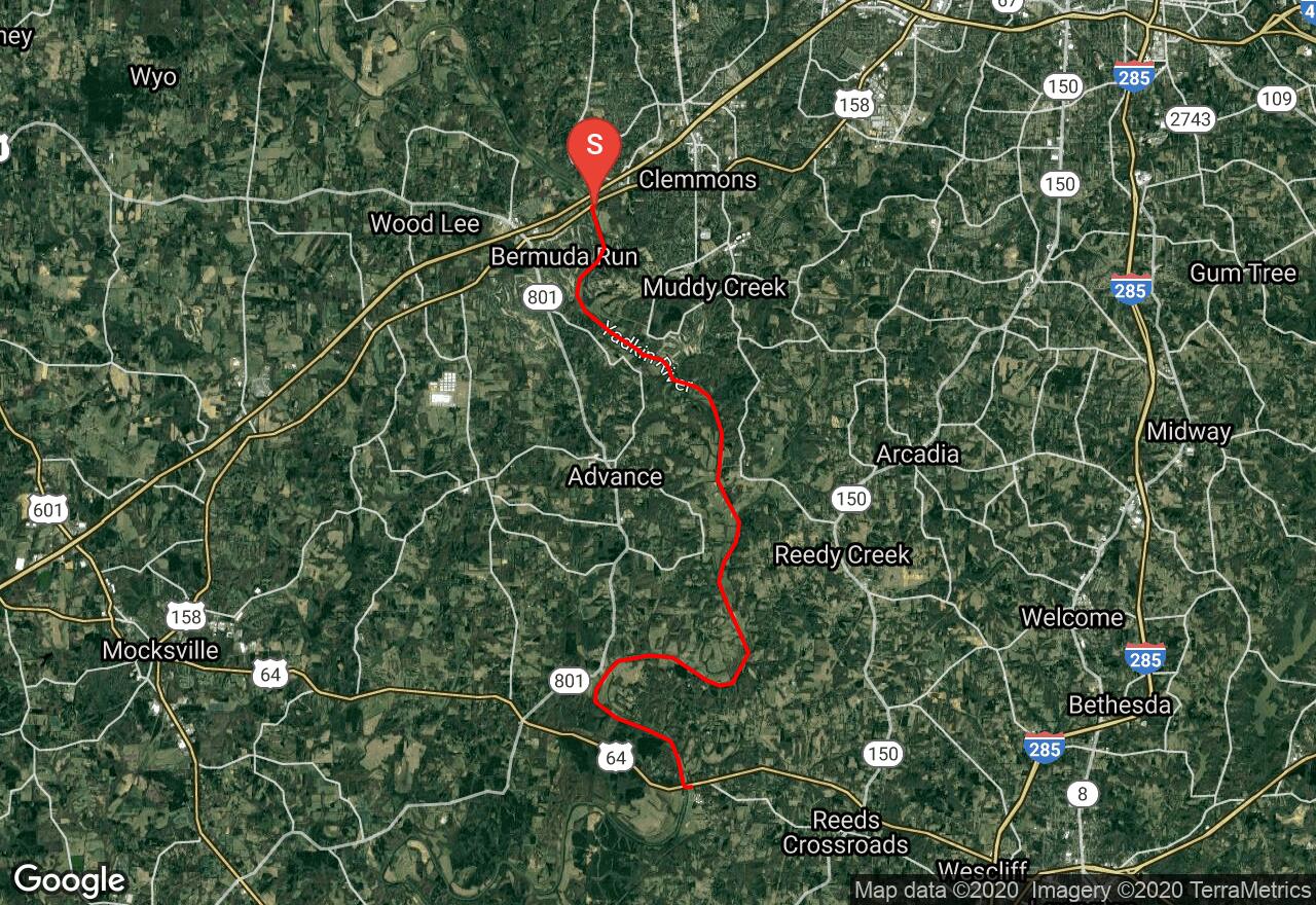 Yadkin River Access Map Yadkin River: Tanglewood Access To Us 64 Access | Forsyth County, North  Carolina