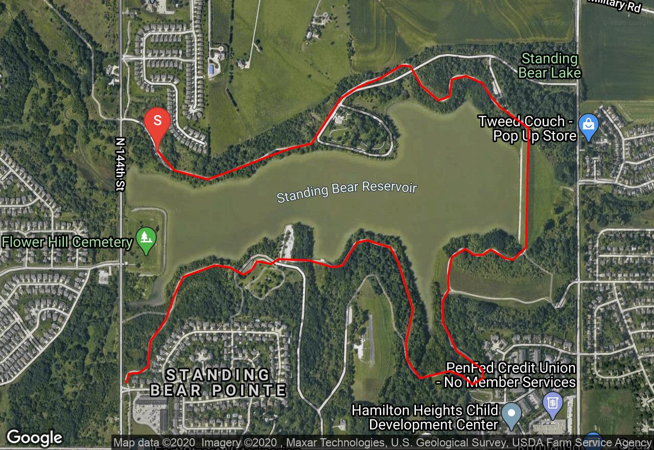 Standing Bear Lake Map Standing Bear Lake Trail | Douglas County, Nebraska